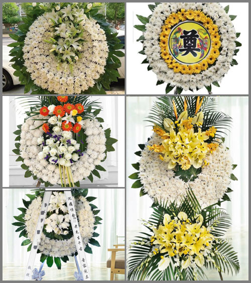 广东肇庆市怀集县洽水镇石莹村花圈速递